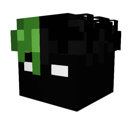 Letter5 Minecraft avatar head, 3D render