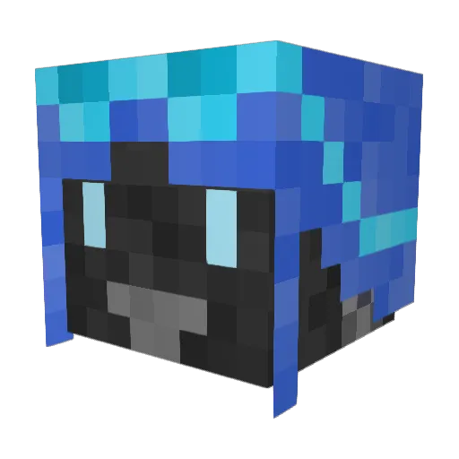 LetterCrow Minecraft avatar head, 3D render