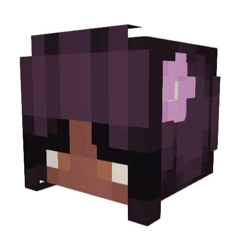 Letti30 Minecraft avatar head, 3D render