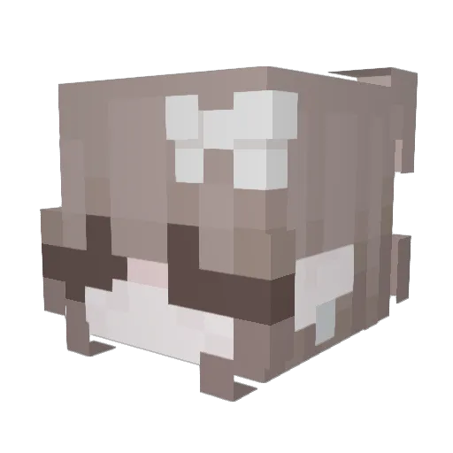 Letticia Minecraft avatar head, 3D render