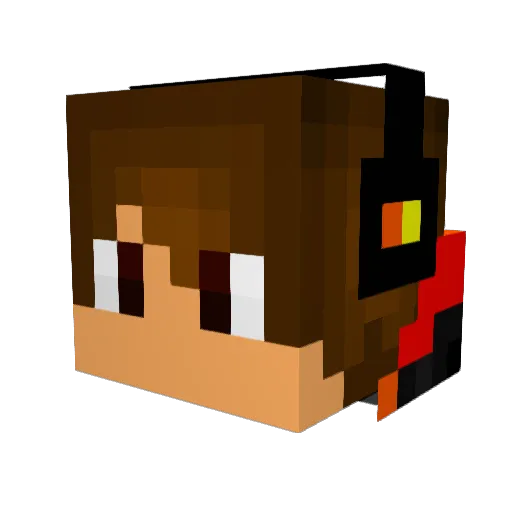 Lettow23 Minecraft avatar head, 3D render