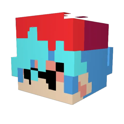 LettuceBin Minecraft avatar head, 3D render