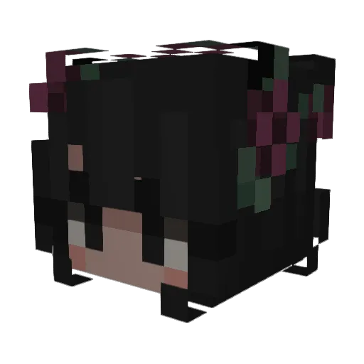 LettuceLatte Minecraft avatar head, 3D render