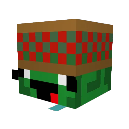 LettuceOfTheWet Minecraft avatar head, 3D render