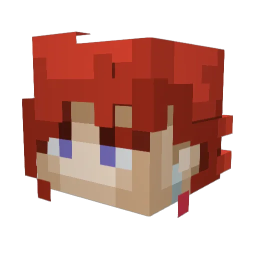Lettuce_369 Minecraft avatar head, 3D render