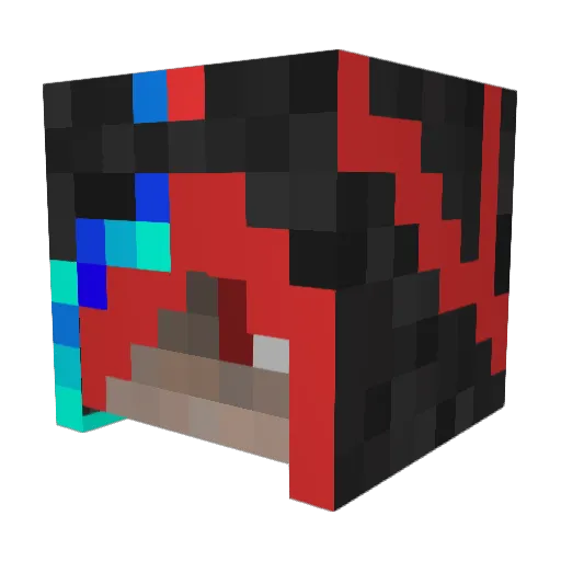 LetzKeanu Minecraft avatar head, 3D render