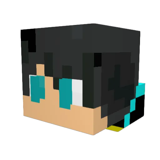 Letztes91 Minecraft avatar head, 3D render