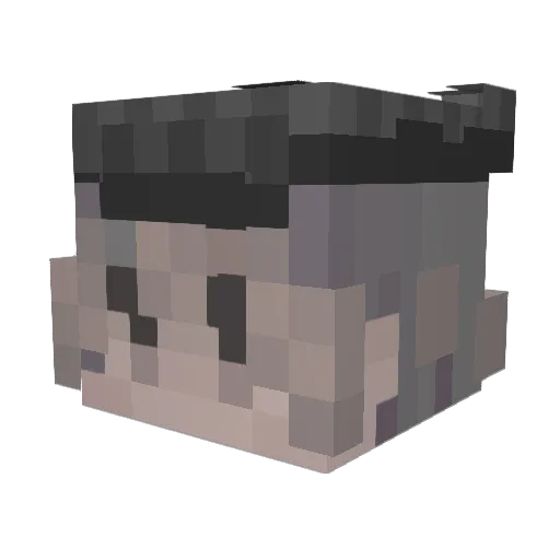 LeukemiaKids Minecraft avatar head, 3D render