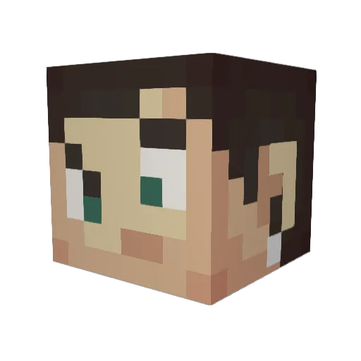 Leukon18 Minecraft avatar head, 3D render