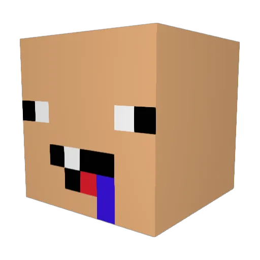 Leumas81 Minecraft avatar head, 3D render