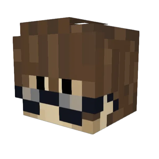 LeumasCraftsman Minecraft avatar head, 3D render