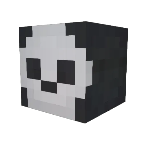 Lev1an0 Minecraft avatar head, 3D render
