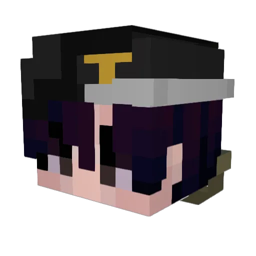 Lev1athan__ Minecraft avatar head, 3D render