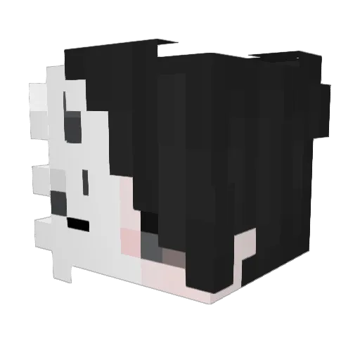 Lev1z_ Minecraft avatar head, 3D render