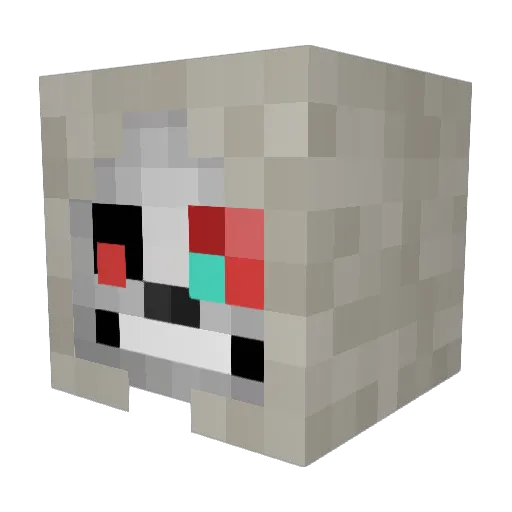 LevBoss Minecraft avatar head, 3D render
