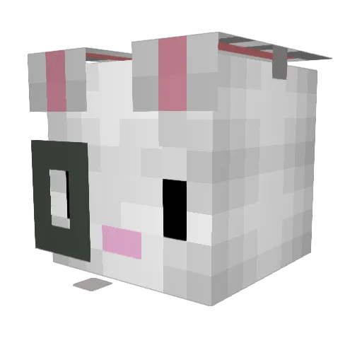 LevK09 Minecraft avatar head, 3D render