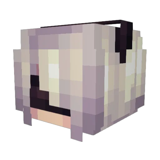 Levagelion Minecraft avatar head, 3D render