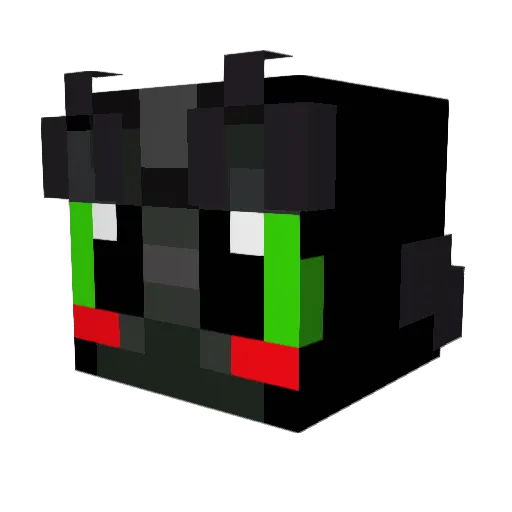 LevaroJG Minecraft avatar head, 3D render