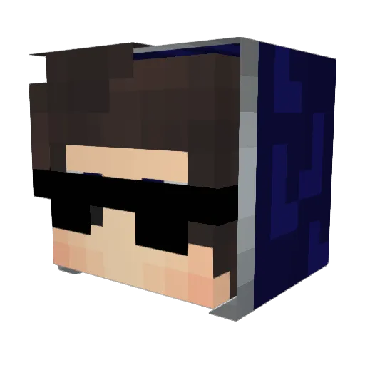 Levash Minecraft avatar head, 3D render