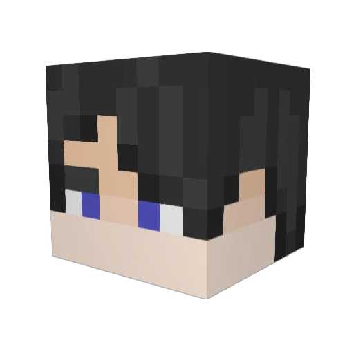 Levatius Minecraft avatar head, 3D render