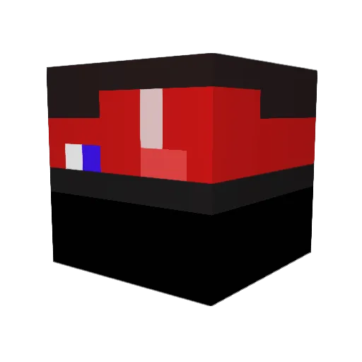 LevelUpCreator Minecraft avatar head, 3D render