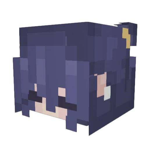Levelynn Minecraft avatar head, 3D render