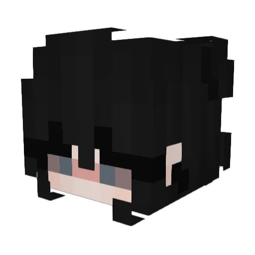 Leverage01 Minecraft avatar head, 3D render
