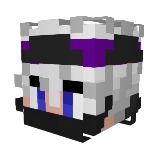 LeveragePlays Minecraft avatar head, 3D render
