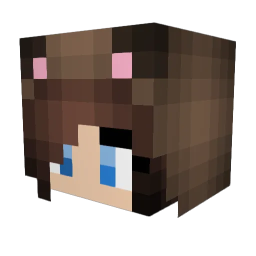 Levercity Minecraft avatar head, 3D render