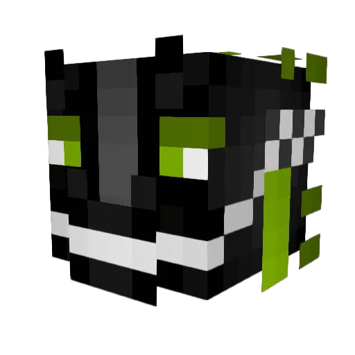 Levetate Minecraft avatar head, 3D render