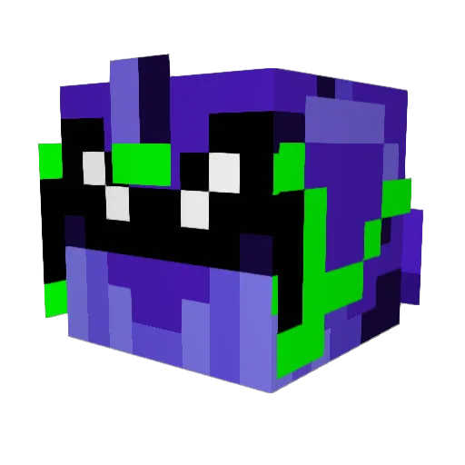 Levev7 Minecraft avatar head, 3D render