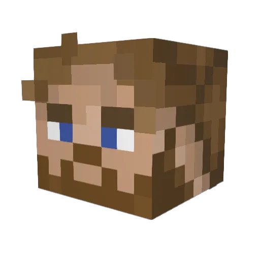 Levi1030 Minecraft avatar head, 3D render