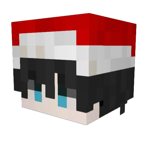 Levi5002 Minecraft avatar head, 3D render