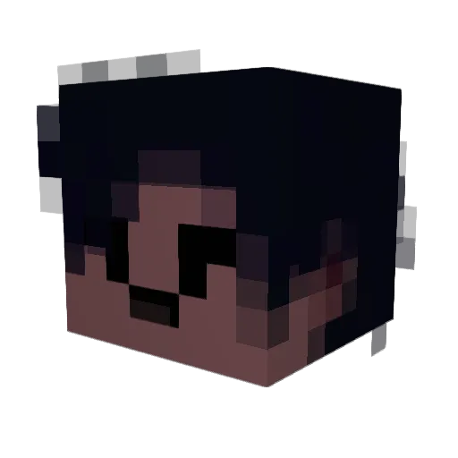 LeviCy Minecraft avatar head, 3D render