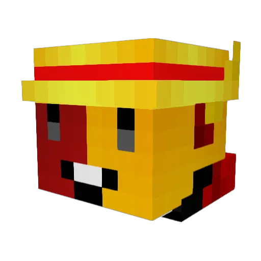 LeviDias Minecraft avatar head, 3D render