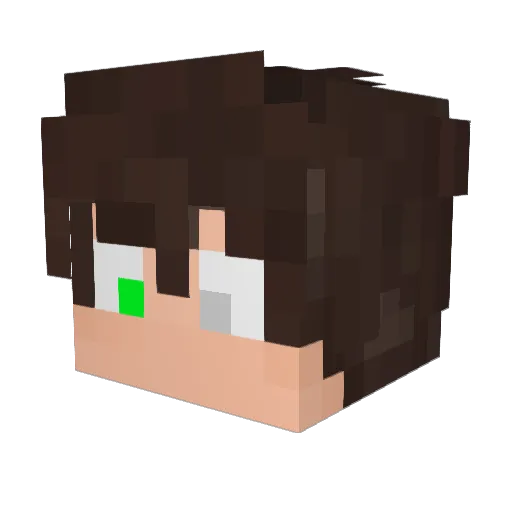 LeviGT Minecraft avatar head, 3D render