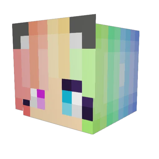 LeviHaling Minecraft avatar head, 3D render