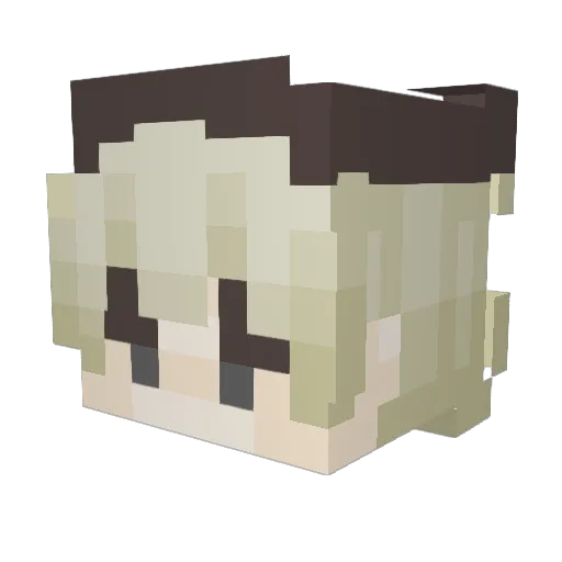 LeviJeans_ Minecraft avatar head, 3D render
