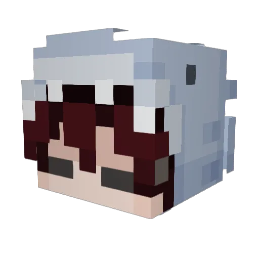 LeviRyx Minecraft avatar head, 3D render