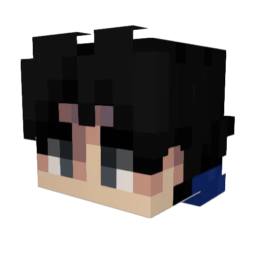 LeviStray Minecraft avatar head, 3D render