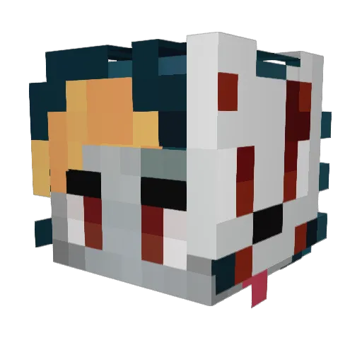 LeviStrayy Minecraft avatar head, 3D render