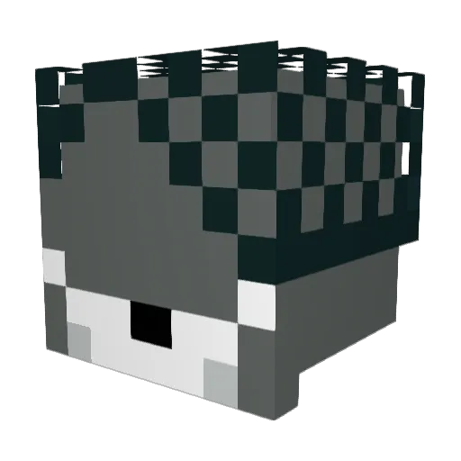 LeviTheFast Minecraft avatar head, 3D render