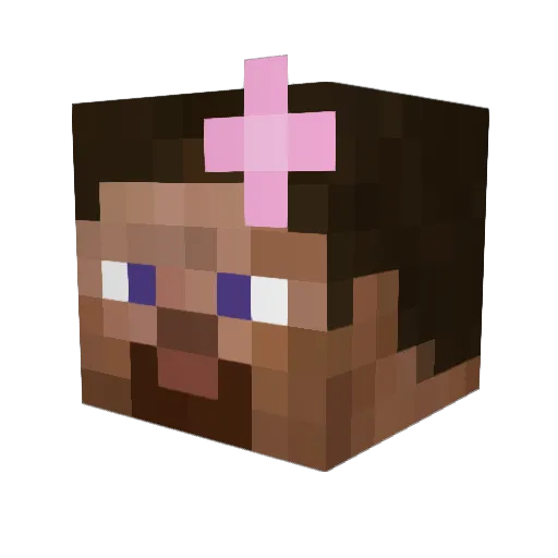 LeviTheUnicorn Minecraft avatar head, 3D render