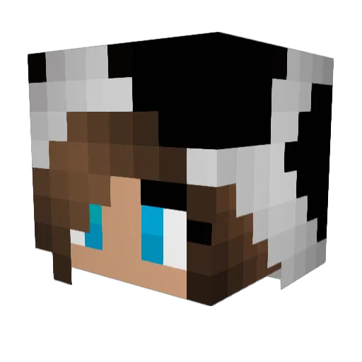 LeviV15 Minecraft avatar head, 3D render