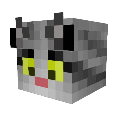 LeviWazHere Minecraft avatar head, 3D render
