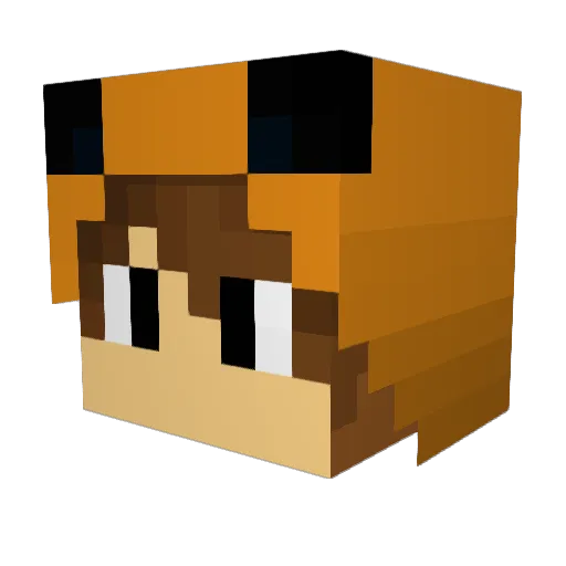 Levi_Gametijger Minecraft avatar head, 3D render