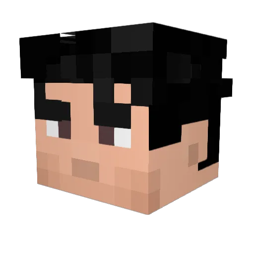 Levi_L0re Minecraft avatar head, 3D render