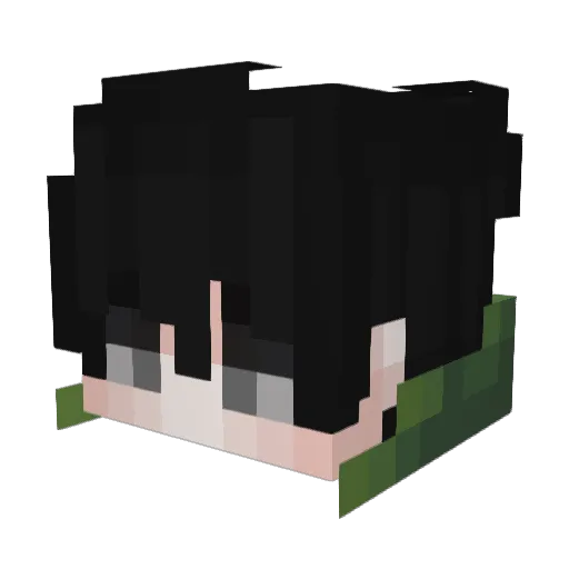 Levi__Da Minecraft avatar head, 3D render