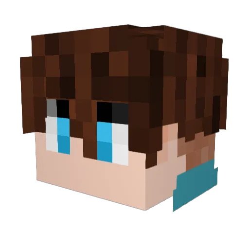 Levi_is_Living Minecraft avatar head, 3D render