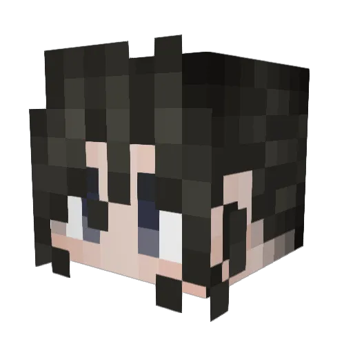 LeviaDas Minecraft avatar head, 3D render